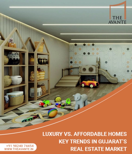 Luxury vs Affordable homes Key trends in Gujarats real estate market 2bhk 3bhk 4bhk  luxurious premium flats apartments buy sargasan kudasan raysan gift city gandhinagar  ahmedabad 